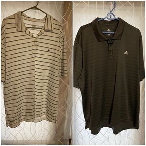 2 Golf Shirts Nike & Adidas